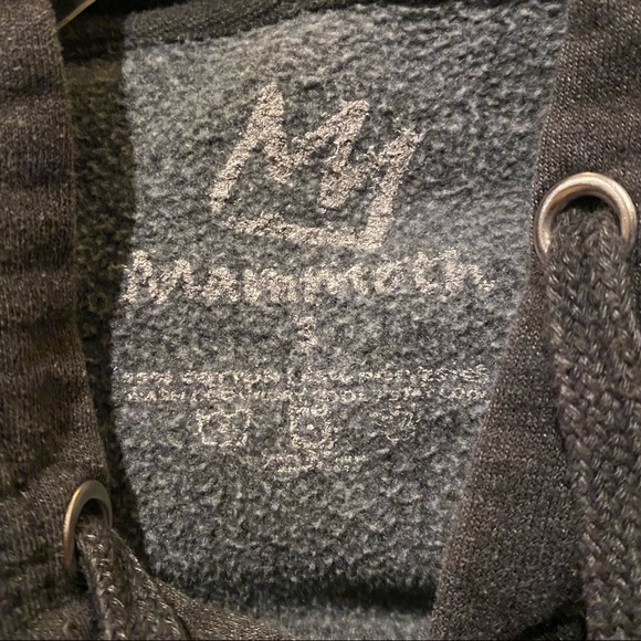 MAMMOTH Gray Hoodie Sweatshirt Size Small-Unisex - Picture 7 of 8